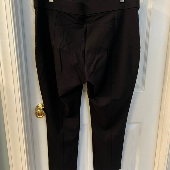 Anne Klein Black Stretchy Pull-On Hollywood Waist Slim Ankle Pants Sz XXL - Picture 5 of 8
